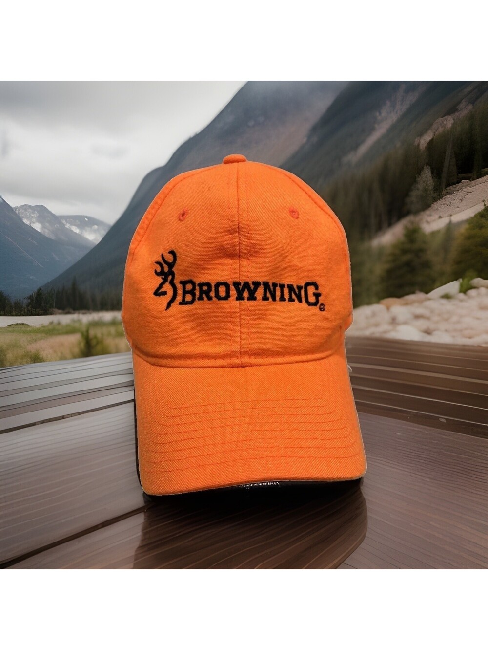 Browning Rifles Shotguns Blaze Orange Bird Pheasant Quail Hunting Baseball Cap